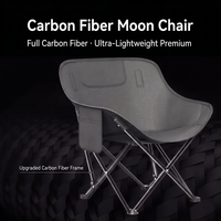 Chaise de camping pliante ultralégère en fibre de carbone, siège d'extérieur portable et léger, chaise pliante compacte OEM