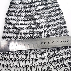 10 Yards Sexy Xem Qua Lưới Đàn Hồi SS20 Pha Lê Đá Thạch Fishnet Vải Cho Phụ Nữ Bìa Up Bikini - Product Image 5