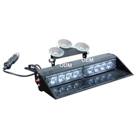 Luz LED Estroboscópica de Advertencia de 3W para Visera de Coche