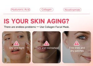 Mascarillas Faciales 3 en 1 de Ácido Hialurónico, Hidrogel Bio Colágeno, Exfoliantes, Reafirmantes, Eliminan la Piel Muerta, con Logotipo Personalizado, Cristal - Product Image 2