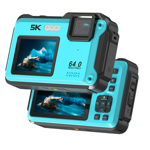 Mini caméra numérique pour enfants 64MP 5K, caméra de vlog à mise au point automatique avec webcam, écran rotatif pour l'acrobatie et le ralenti - Product Image 3