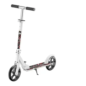 Patinete de trabajo para adultos, Scooter plegable de dos ruedas, con rueda grande, para Ciudad y campus