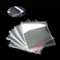 Sacs OPP transparents, grands sacs en plastique transparents à fermeture autocollante, pochettes d'emballage en polypropylène, sacs en cellophane pour l'emballage