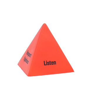 Hot Bán Biểu Tượng Tùy Chỉnh Pu Bọt Tam Giác Kim Tự Tháp Hình Dạng Mềm Chậm Phục Hồi Căng Thẳng Làm Giảm Bóng Khuyến Mại Đồ Chơi Cho Trẻ Em Và Người Lớn - Product Image 4