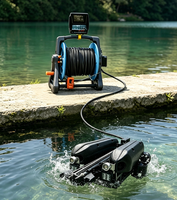 ROV sous-marin, véhicule télécommandé avec bras manipulateur, robot sous-marin industriel, inspection sous-marine, sauvetage, recherche