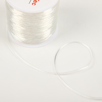 Fil élastique transparent en TPU, 100 m/rouleau, haute résistance, pour la fabrication de bijoux, colliers, perles DIY, fil élastique pour perles
