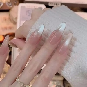 <span class=keywords><strong>Uñas</strong></span> Postizas Efecto Ojo <span class=keywords><strong>de</strong></span> Gato Chasing Light, Color Nude <span class=keywords><strong>de</strong></span> Longitud Media, con Cuentas <span class=keywords><strong>de</strong></span> Vidrio Blanqueadoras, Arte <span class=keywords><strong>de</strong></span> <span class=keywords><strong>Uñas</strong></span> Hecho a Mano, <span class=keywords><strong>Uñas</strong></span> <span class=keywords><strong>de</strong></span> Alta Gama - Product Image 2