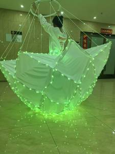 Abito con Fiori LED Luminosi, Costume da Ballo Illuminato per <span class=keywords><strong>Spettacoli</strong></span> e Intrattenimento sul Palco - Product Image 3