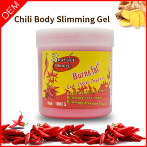 Vendita calda Private Label Chili gel Snellente massaggio del corpo di bruciare i grassi perdere peso gel di serraggio della pelle 1kg - Product Image 5