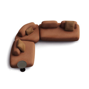 Ensemble de canapés modulaires minimalistes italiens, canapé d'angle incurvé pour appartement/salon, grande villa, meubles <span class=keywords><strong>design</strong></span> modernes - Product Image 4