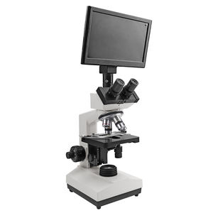 <span class=keywords><strong>Microscope</strong></span> trinoculaire binoculaire numérique biologique avec écran LCD mise au point automatique LED/Source de lumière halogène modèle <span class=keywords><strong>XSZ</strong></span>-<span class=keywords><strong>107BN</strong></span>-T - Product Image 3