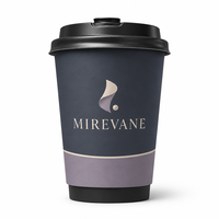 Gobelets à double paroi en kraft recyclables pour boissons, vente en gros, emballage en papier pour café et thé chaud, pour les cafés et les services à emporter