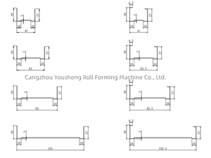 Perfil de canal U, borde de goteo, Metal Drywall Stud y Track Light Steel Frame Roll <span class=keywords><strong>Forming</strong></span> <span class=keywords><strong>Machine</strong></span> - Product Image 4