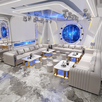 Ensembles de canapés personnalisés avec cabines intégrées et tables basses conçues pour les KTVs, les bars, les discothèques et les chambres privées de la villa