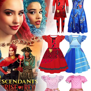<span class=keywords><strong>Descendientes</strong></span> 4 disfraz niñas fiesta Cosplay traje princesa vestir Halloween mono Tv película <span class=keywords><strong>descendientes</strong></span> niños disfraz - Product Image 1