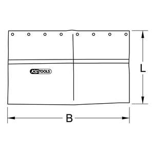KS TOOLS Paño de extensión con aislamiento protector, 470mm - Product Image 1
