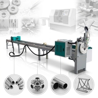 Machine de découpe laser de tubes simple et basique LX61TJ, machine de découpe laser de tuyaux haute vitesse, petite découpeuse laser de tubes