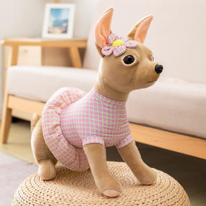 Usine fiable 30-35cm chien en peluche Husky Chihuahua <span class=keywords><strong>Beagle</strong></span> Guide Terrier bouledogue <span class=keywords><strong>chiot</strong></span> Labrador jouets en peluche quantité minimale de commande bas jouets en peluche - Product Image 5