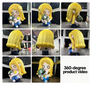 Personnage de dessin animé gonflable géant de 3 m/9,84 pi, mascotte gonflable personnalisée, peluche imperméable, gonflables publicitaires à vendre - Product Image 2