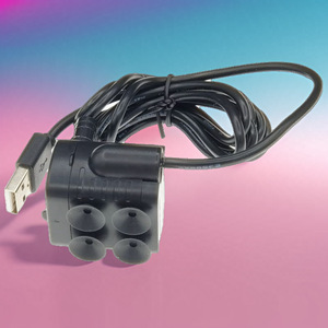 ปั๊มน้ำไร้แปรงถ่าน 2415-8 ดีซี 5V 1W ช่องจ่ายน้ำ 8.5 มม. ปั๊มน้ำแบบแรงเหวี่ยงสำหรับตู้ปลา พร้อมใบพัด 4 ใบ ตัวเครื่องพลาสติกทรงสี่เหลี่ยม - Product Image 1