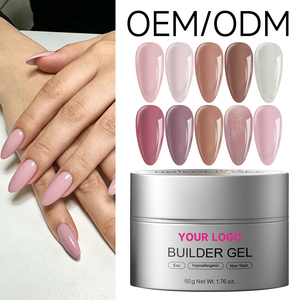 OEM Wholesale Hema Free <b>Builder</b> UV Gel Professional 50g Hema Free Nail Extension Self-Leveling <b>Builder</b> Hard Gel for Nail Beauty - Product Image 1