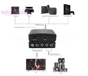 Adaptateur blindé tressé 4K vers <span class=keywords><strong>VGA</strong></span> avec alimentation pour moniteur, ordinateur portable, HDTV, vidéo et audio - Product Image 3