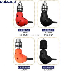 Perceuse électrique <span class=keywords><strong>à</strong></span> 90 degrés <span class=keywords><strong>cintreuse</strong></span> <span class=keywords><strong>à</strong></span> angle droit/extension de tête accessoire perceuse d'angle de conversion <span class=keywords><strong>mandrin</strong></span> <span class=keywords><strong>à</strong></span> trois mâchoires - Product Image 5