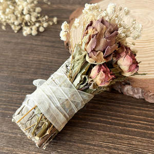 Paquete de Varillas de Salvia Blanca, Palo Santo, Cristal Natural de Sanación Espiritual para la Limpieza del Hogar, Kit de Relajación, Regalo - Product Image 6