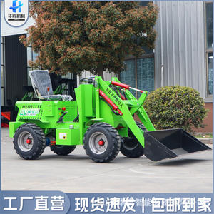 รถดันดินขนาดเล็กสำหรับทำความสะอาดมูลสัตว์ในฟาร์ม ขับเคลื่อนสี่ล้อ พร้อมอุปกรณ์คีบหญ้า - Product Image 2