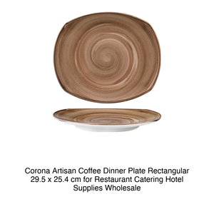 Assiette plate Artisan Coffee 29,5 × 25,4 cm rectangulaire Corona Pp1606722912 - Product Image 2