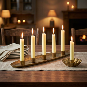 Decorative <b>Lightweight</b> <b>Iron</b> Candlestick Holder Modern Eco-Friendly Durable Home Decor for Festive Celebrations Special Occasions - Product Image 4