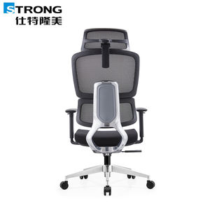 オフィスチェア,アルミ合金製バックモダン人間工学オフィス家具4Dヘッドレストフルメッシュエグゼクティブチェア - Product Image 2