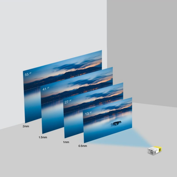 Indasina Wireless Home Theather Yg300 Portable Smart Video Built-in Audio Yellow Lcd Led Android Mini Projector