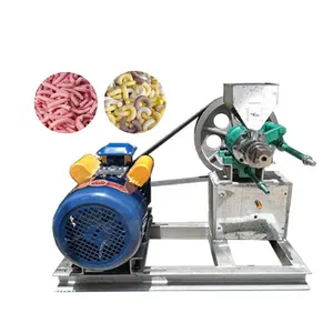 Puffed Corn Rice Extruder 20kg/h Puffing Snacks Food Maker Wheat Flour Bulking Machine with 5.5kw motor