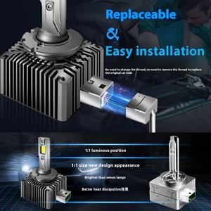 Phare de voiture LED haute puissance D1S, lampe LED D3S/D2S, ampoule HID D4S 6500K, double tube en cuivre, état neuf, 6500K pour <span class=keywords><strong>VM</strong></span> BMW Audi Benzi - Product Image 5