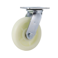 Roulettes universelles LINGTA en polypropylène de 3 pouces, roulettes de chariot à roulement à billes pivotant avec frein, capacité de charge de 100 lb, roue de 92x63 mm
