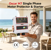 Pelindung Motor Oscar M7 3HP Fase Tunggal, Pengontrol Pompa Otomatis OEM ABS dengan Proteksi Keringan untuk Pompa Sumur Dalam