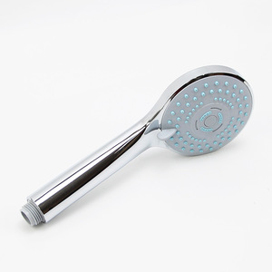 Three Speed Booster Handheld <b>Shower</b> Head Round Adjustable Spray Rain Plating Technology Portable Bathroom Accessory - Product Image 2