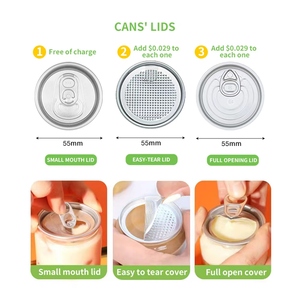 Nhà Máy Bán buôn giá dùng một lần trong suốt bong bóng trà cà phê Pet lon nhựa chai nước trái cây Pet lon cho nước giải khát - Product Image 2