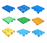 Palettes en plastique PE recyclé, double face, 4 directions, robustes, taille Euro, empilables, pour la logistique industrielle et l'entreposage