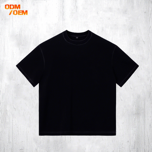 High Quality 100% Cotton Acid Wash Oversized Men's Heavyweight 260g Custom Blank Stone Washed Vintage Street Style T-Shirt - Product Image 1