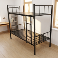 Lit superposé en métal pour dortoir scolaire, structure en acier économique avec toboggan pour adultes, mobilier de chambre