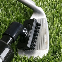Brosse de nettoyage pour clubs de golf en plastique avec bouteille d'eau intégrée, conception anti-fuite, clip portable pour accessoires de golf