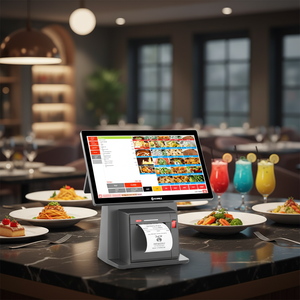 เครื่องบันทึกเงินสด POS แบบ All-in-one ขนาด 15.6 นิ้ว ดีไซน์ตามสั่ง ขายตรงจากโรงงาน ระบบจุดขายปลีก Q8 หน้าจอ 15.6 นิ้ว - Product Image 1