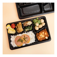 Boîte à bento PP 7 compartiments, alimentaire, durable, alternative au polystyrène, Ecotainer, alternative au polystyrène pour boîte à lunch