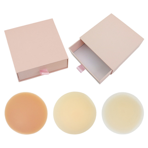 Pétales de poitrine invisibles en silicone réutilisables de 8 cm pour femmes, forme de fleur, rehausseur de mamelons adhésif, lingerie sans bretelles - Product Image 5