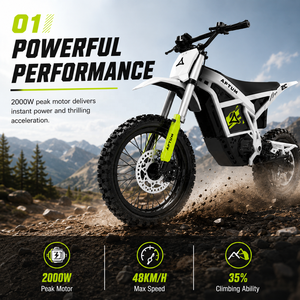 Expédition rapide aux États-Unis, APTUM 2C, moto électrique tout-terrain, puissance nominale de 2000 W, frein à disque hydraulique, moto tout-terrain, autonomie de 40-50 km, vitesse de 45 km/h - Product Image 1