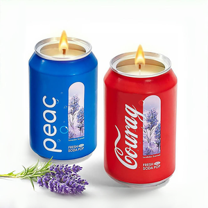 Bougie aromathérapeutique en cire de soja fraîche en gros, boîte-cadeau en étain, fabrication artisanale, décoration parfumée, fêtes, mariages, anniversaires - Product Image 3