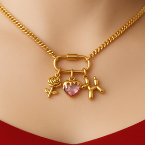 Loving Guardians | 18K PVD Gold Plated Stainless Steel Love & Family Charm Pendant for Jewelry Making | Waterproof & Durable - Product Image 6