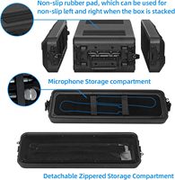 2U 3U 4U Microphone sans fil Amplificateur de puissance Système de son Mallette à outils Flight Case